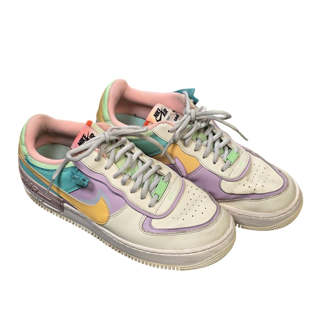 Nike Air Force 1 Shadow Sneakers Women's Size 10.5 Pale Ivory Celestial Gold Low